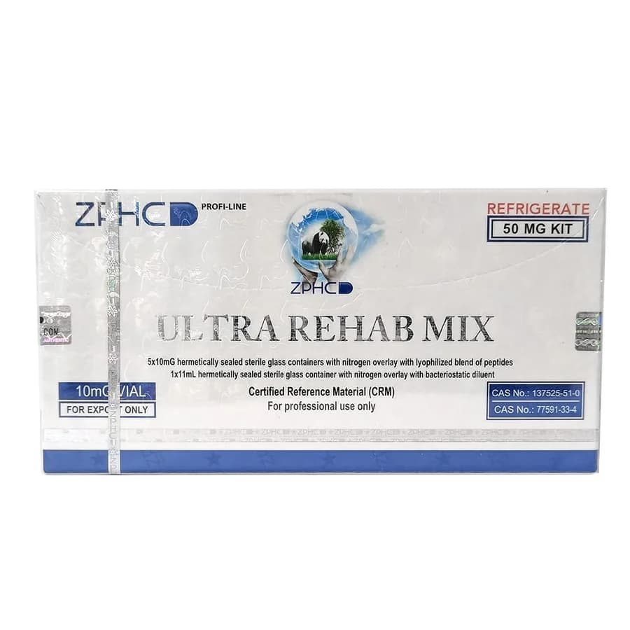 Ultra Rehab Mix ZPHC 50 mg (BPC-157 5 mg + TB-500 5 mg) 5 flakon × 10 mg