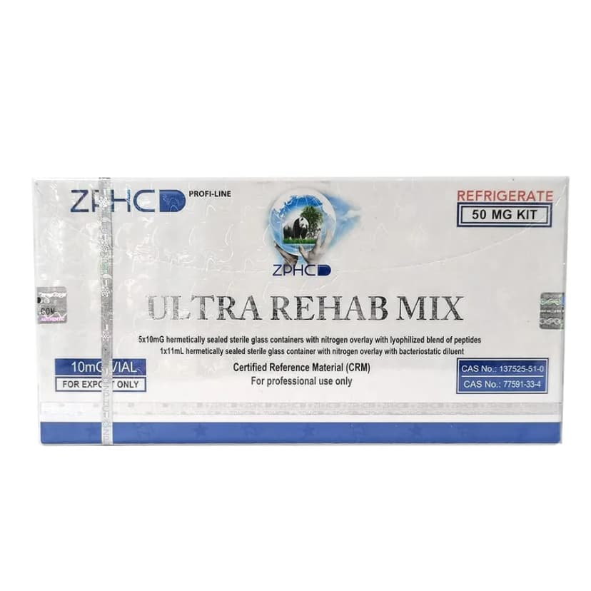 Ultra Rehab Mix ZPHC 50 mg (BPC-157 5 mg + TB-500 5 mg) 5 flakon × 10 mg